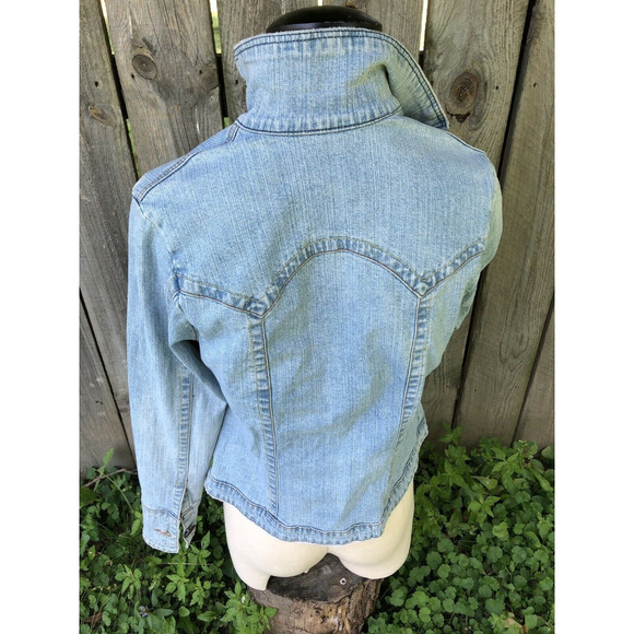 Z. Cavaricci Vintage Denim Jacket Distressed small - Picture 6 of 8